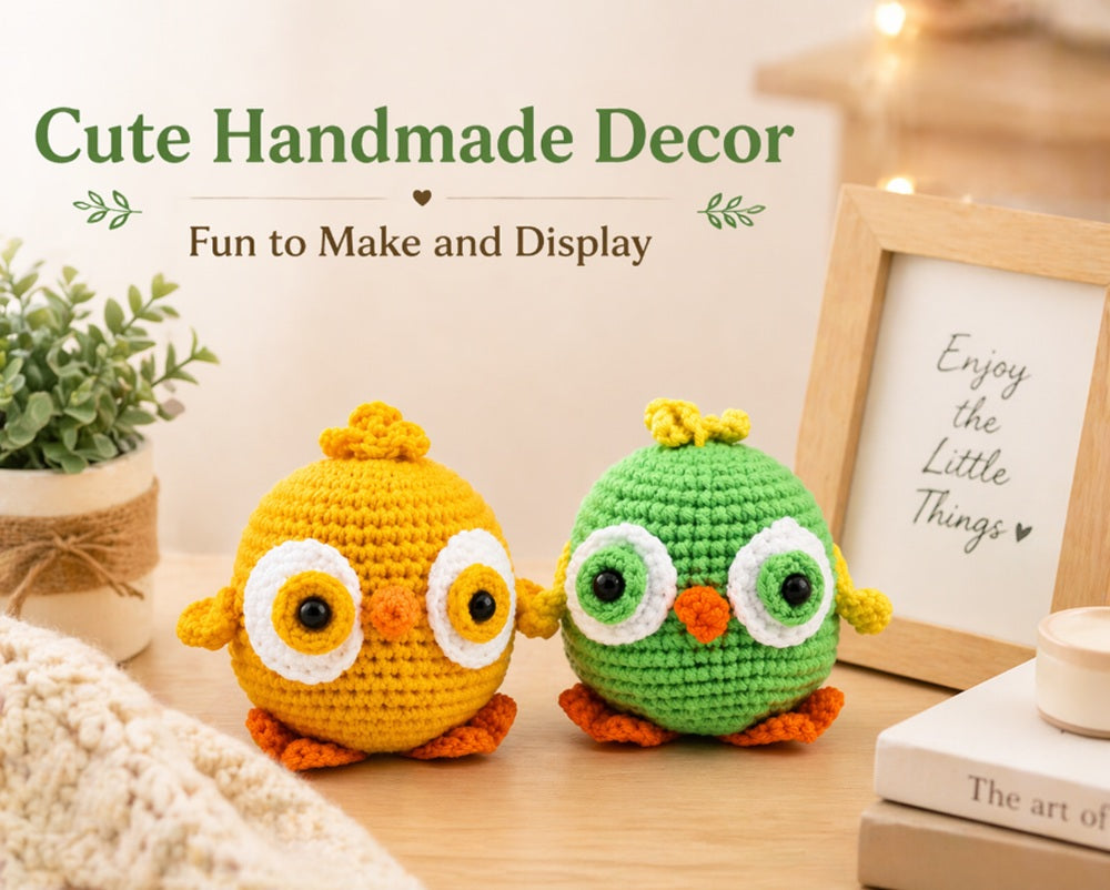 Chick Crochet Kit for Beginners, 2 Pack with Video Tutorial – TIKA