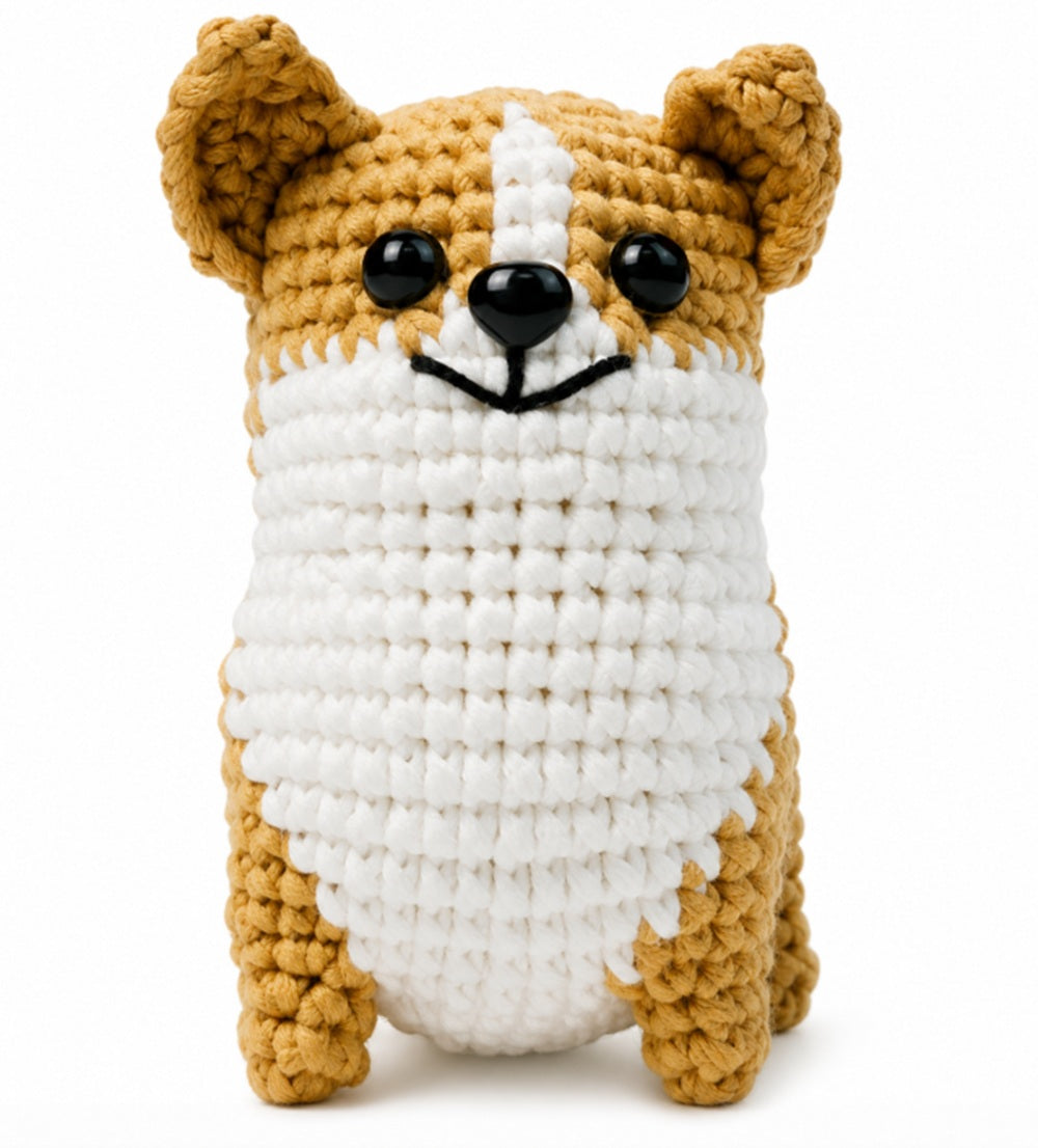 Corgi Dog Crochet Kit for Beginners with Video Tutorial – TIKA