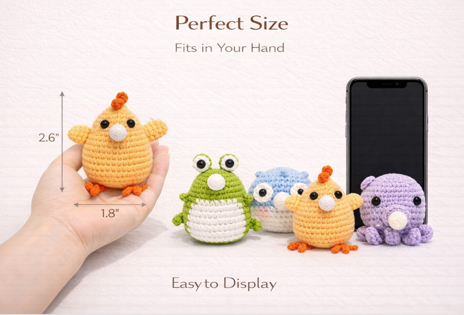 Animal Crochet Kit for Beginners, 4 Pack with Video Tutorial – TIKA