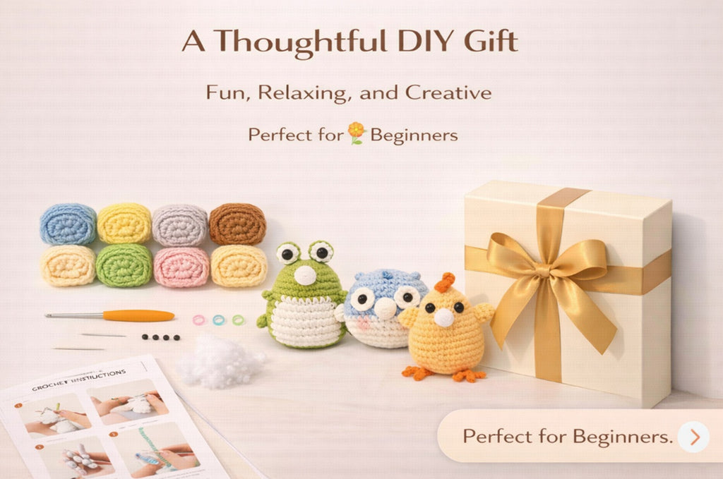 Animal Crochet Kit for Beginners, 4 Pack with Video Tutorial – TIKA