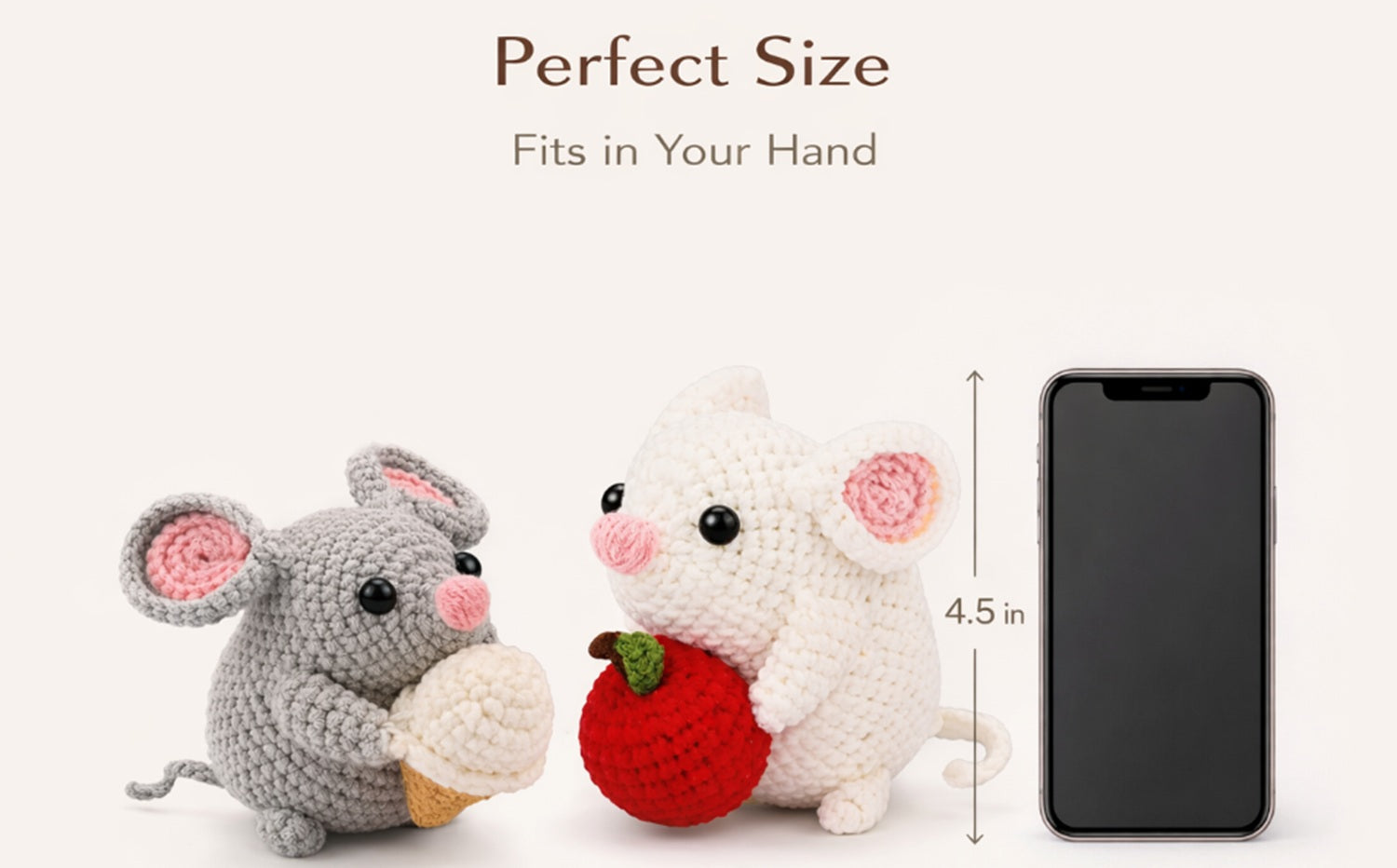 Hamster Family Crochet Kit for Beginners, 2 Pack with Video – TIKA
