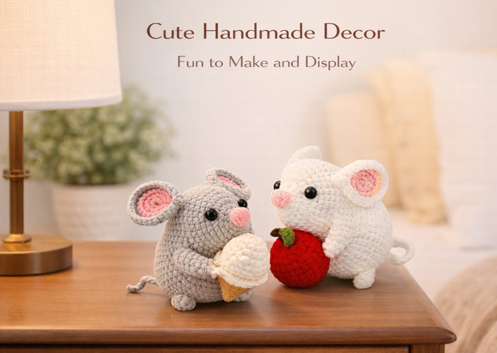 Hamster Family Crochet Kit for Beginners, 2 Pack with Video – TIKA