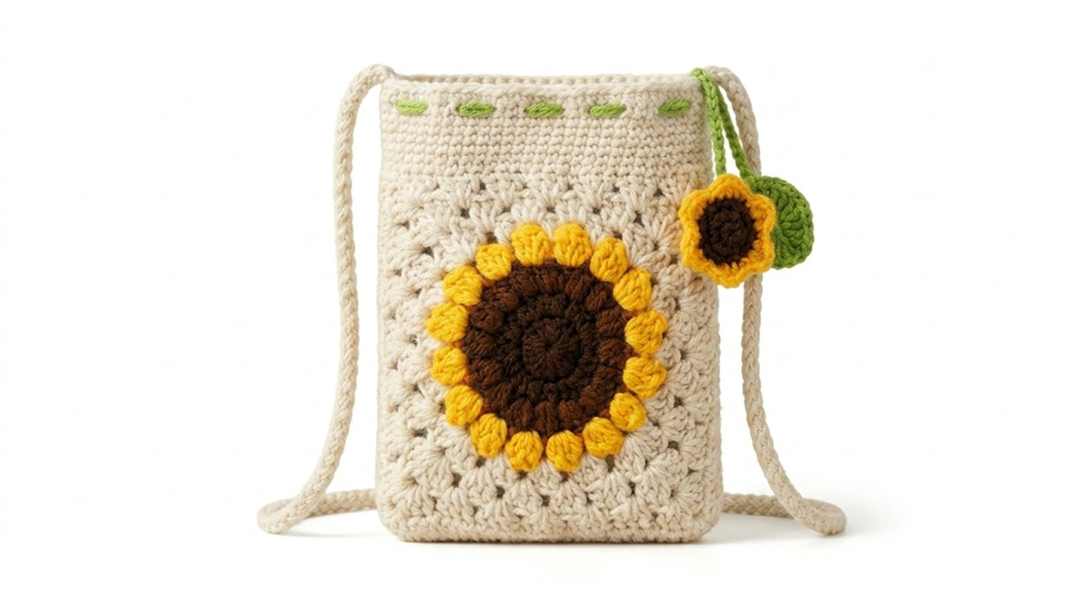 Sunflower Phone Bag Crochet Kit for Beginners with Video – TIKA