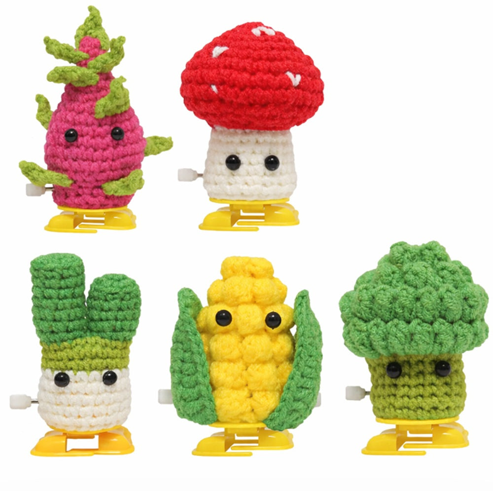 Vegetable Crochet Kit for Beginners, 5 Pack with Video Tutorial – TIKA
