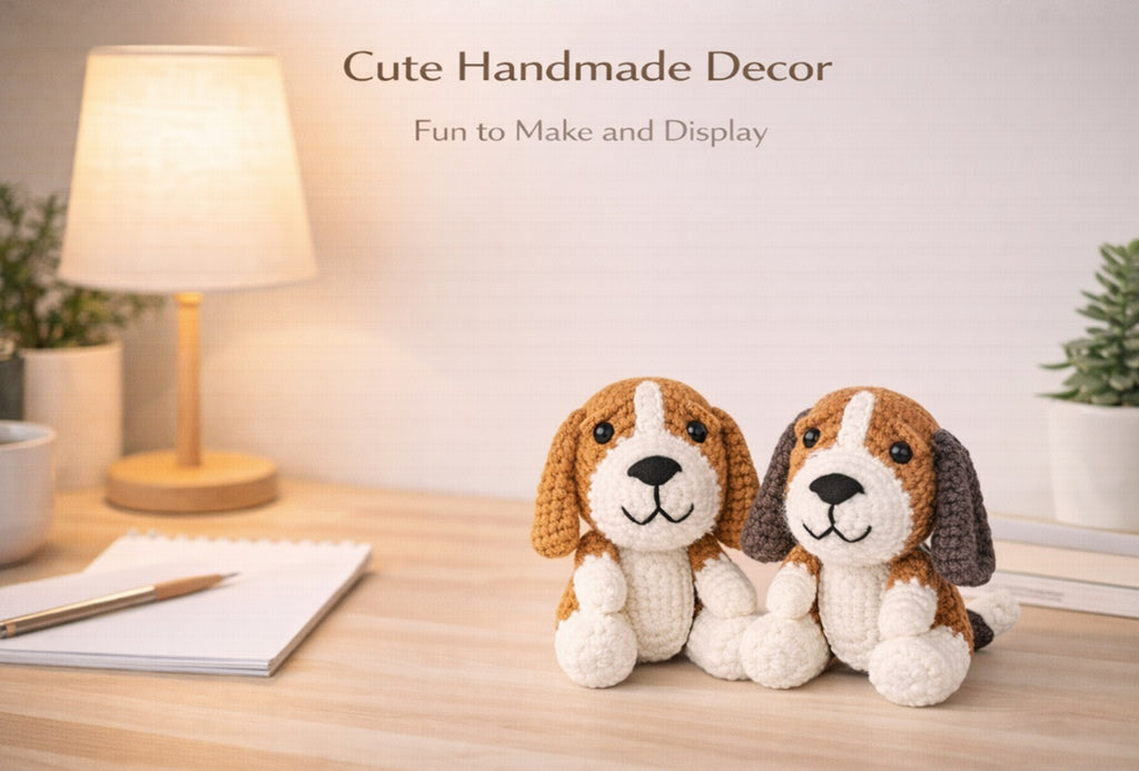 Beagle Crochet Kit for Beginners, 2 Pack with Video Tutorial – TIKA
