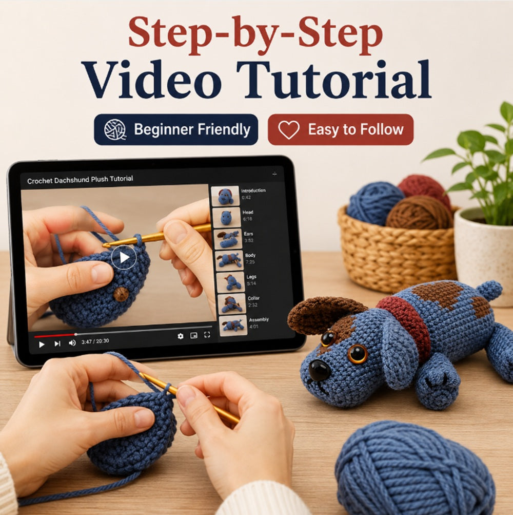 Dog Crochet Kit for Beginners with Video Tutorial – TIKA