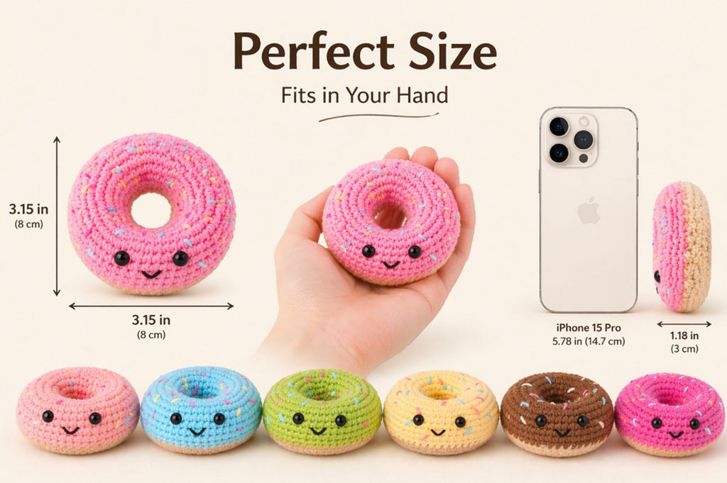 Donut Crochet Kit for Beginners, 6 Pack with Video Tutorial – TIKA