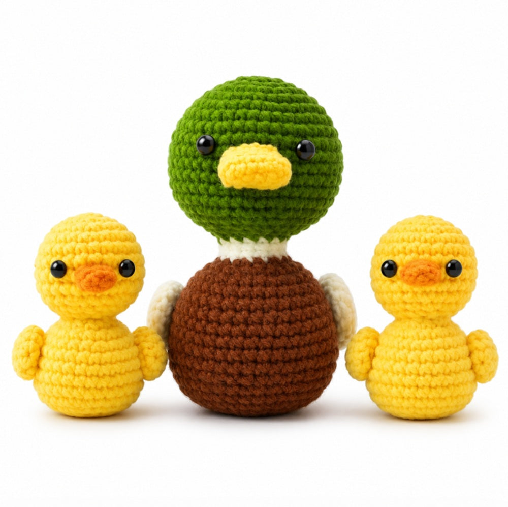 Duck Family Crochet Kit for Beginners with Video Tutorials – TIKA