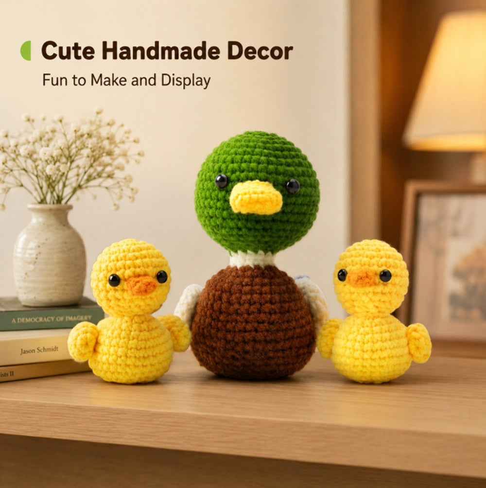 Duck Family Crochet Kit for Beginners with Video Tutorials – TIKA