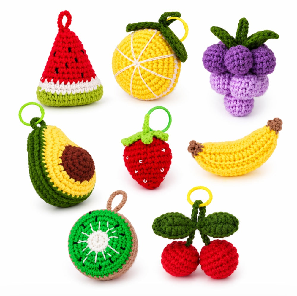 Fruit Crochet Kit for Beginners, 8 Pack with Video Tutorial – TIKA
