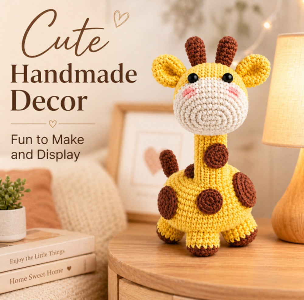 Giraffe Amigurumi Crochet Kit for Beginners with Video Tutorial – TIKA