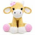 Cow Crochet Kit for Beginners, 11.8 Inch with Chenille Yarn – TIKA