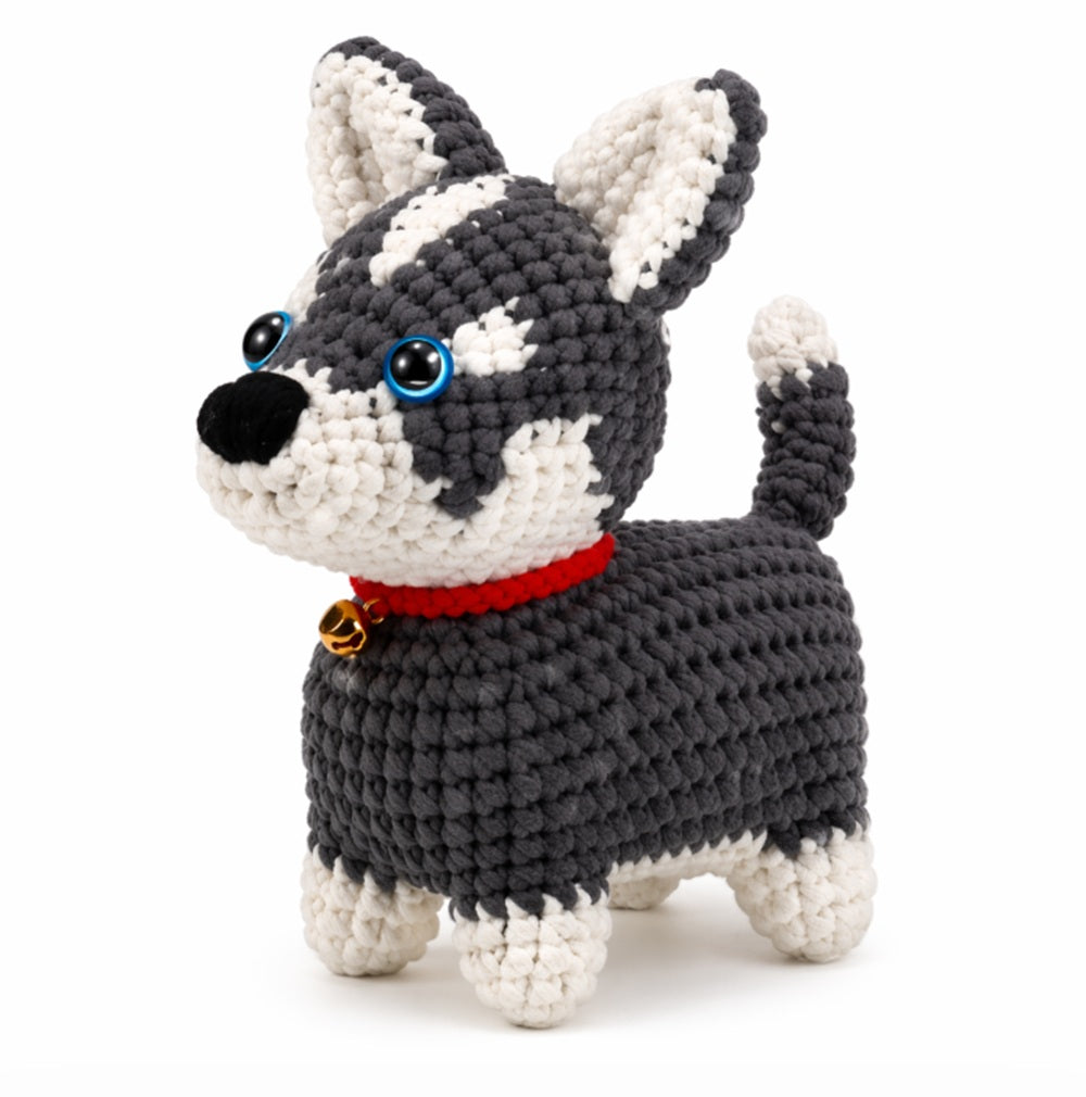 Husky Dog Crochet Kit for Beginners with Video Tutorial – TIKA