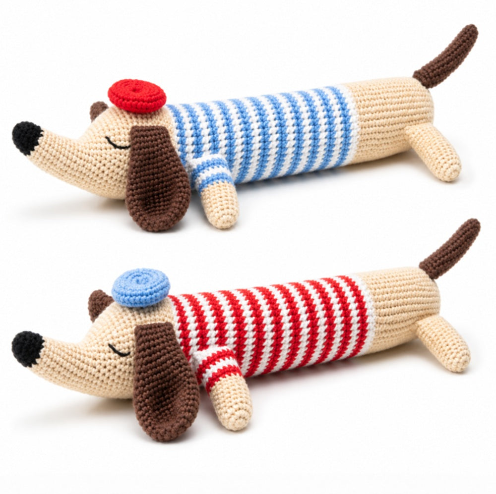 Dachshund Crochet Kit for Beginners, 2 Pack with Video Tutorial – TIKA