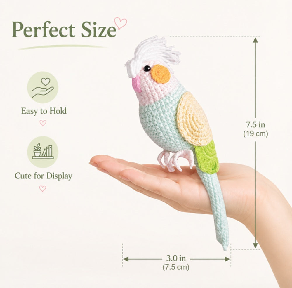Parrot Crochet Kit for Beginners with Video Tutorial – TIKA