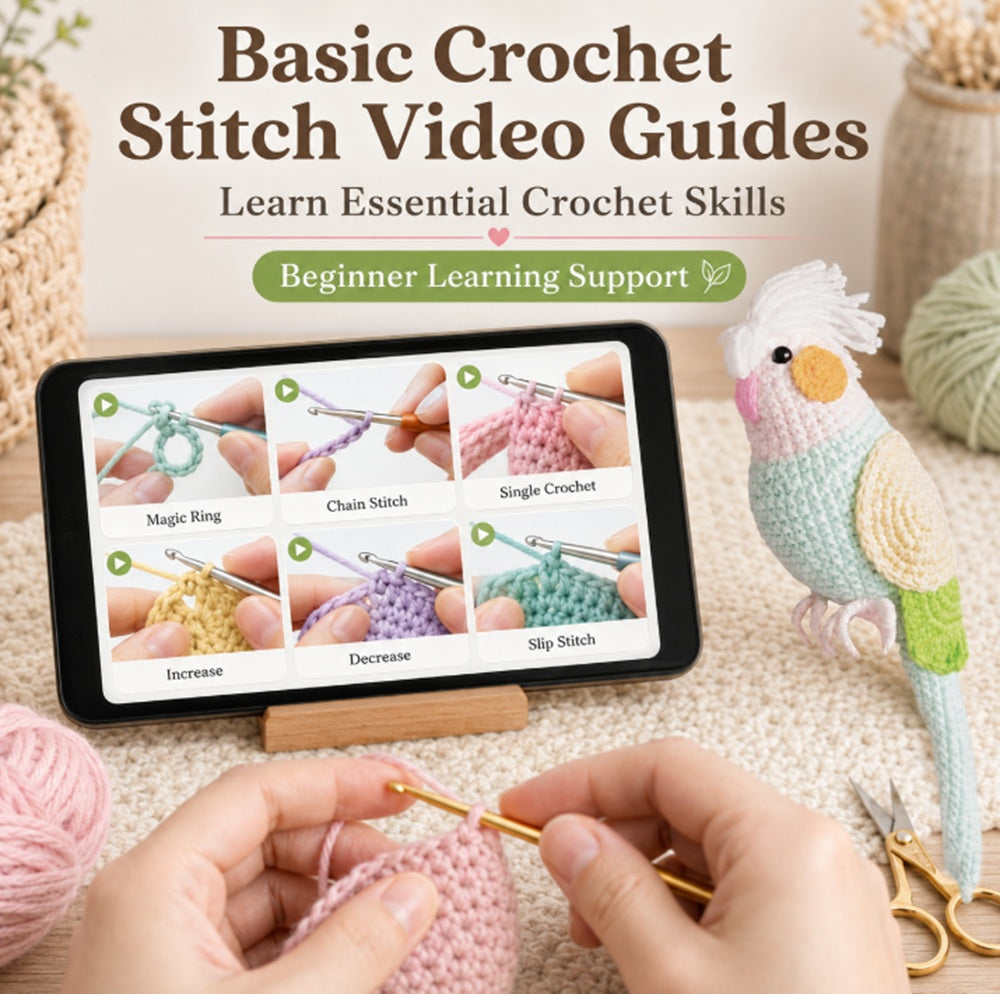 Parrot Crochet Kit for Beginners with Video Tutorial – TIKA