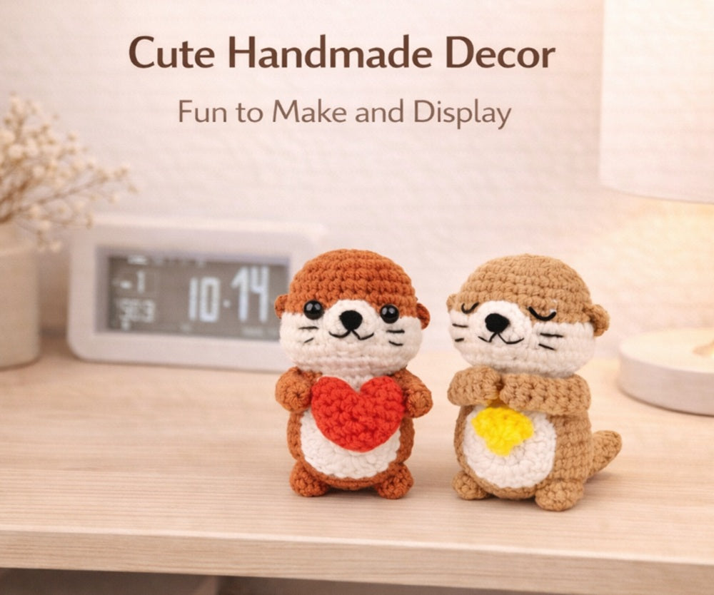 Otter Crochet Kit for Beginners, 2 Pack with Video Tutorial – TIKA