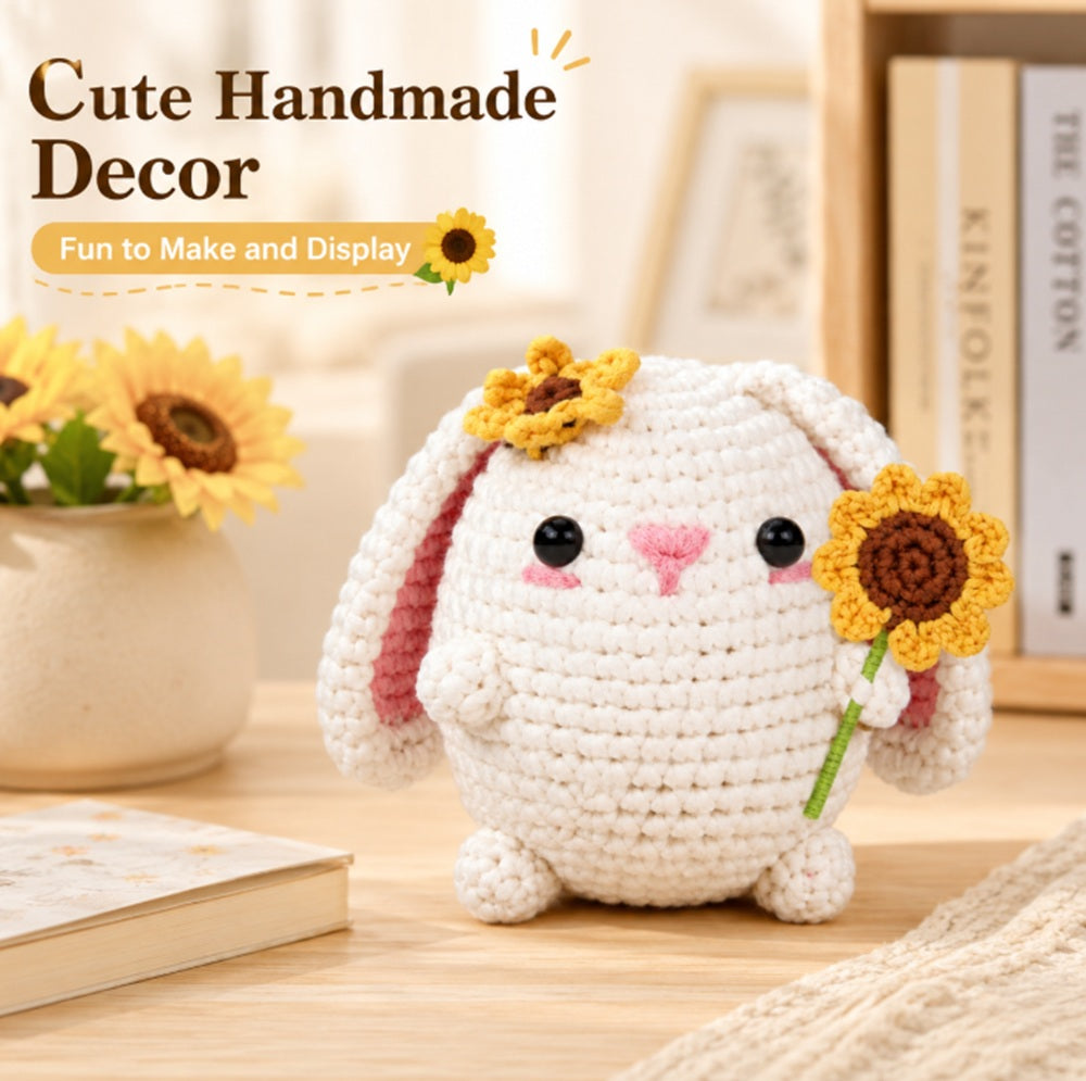 Bunny Rabbit Crochet Kit for Beginners with Video Tutorials – TIKA