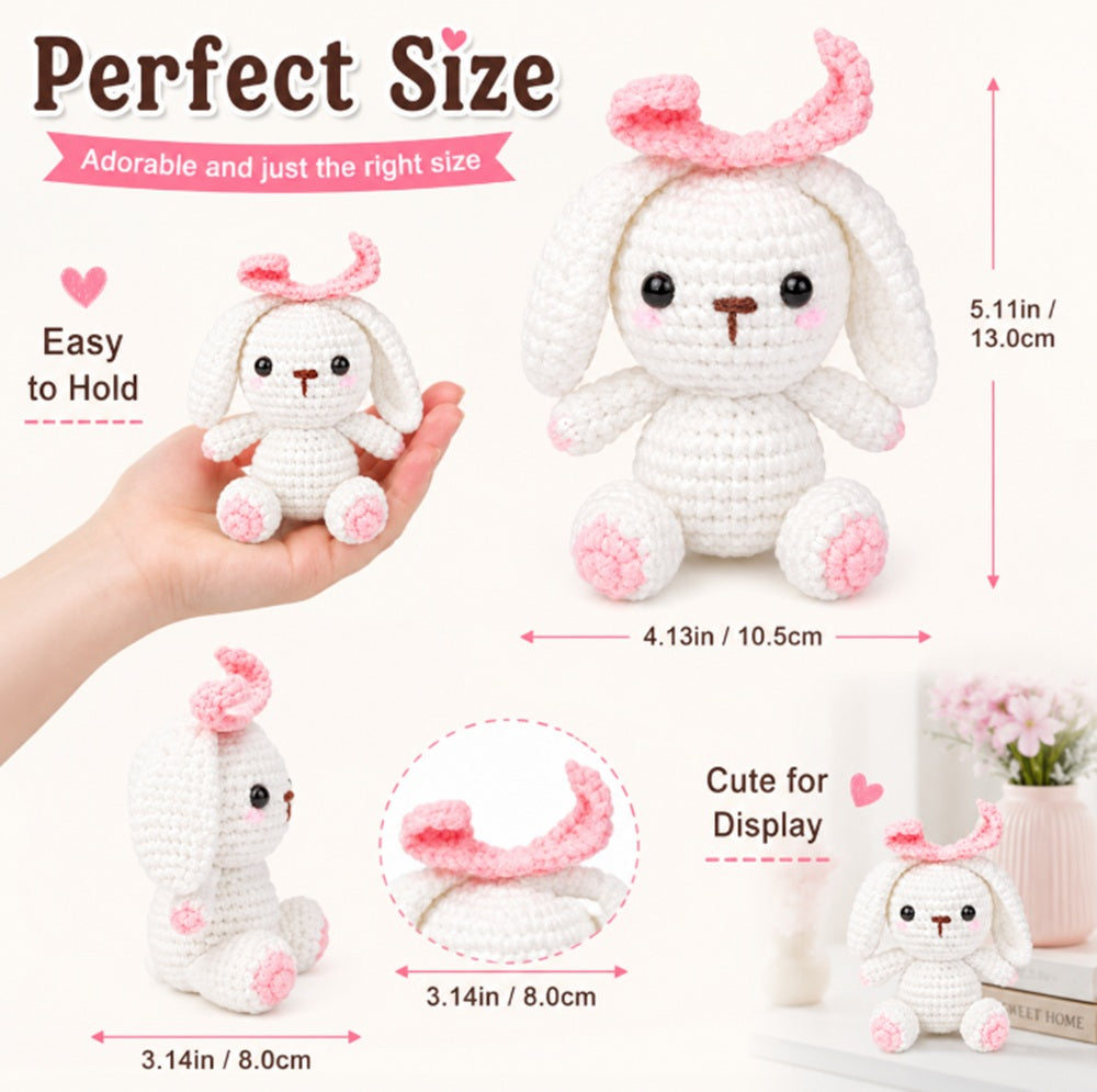 Bunny Crochet Kit for Beginners with Video Tutorials – TIKA