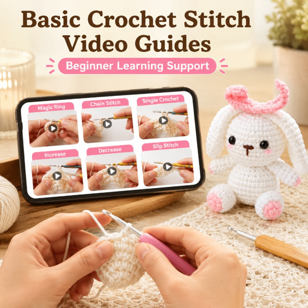 Bunny Crochet Kit for Beginners with Video Tutorials – TIKA