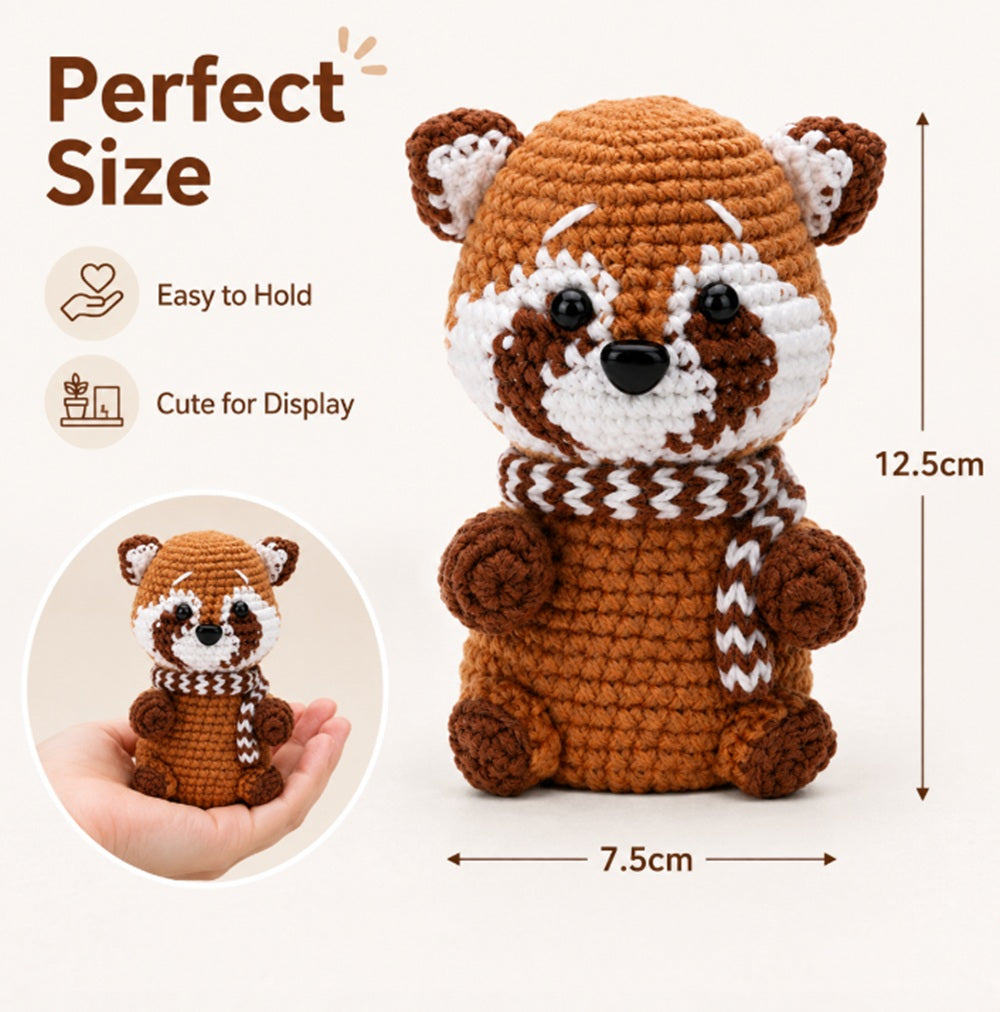 Raccoon Crochet Kit for Beginners with Video Tutorials – TIKA