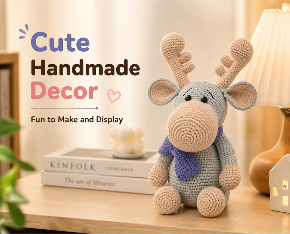 Reindeer Crochet Kit for Beginners with Video Tutorial – TIKA