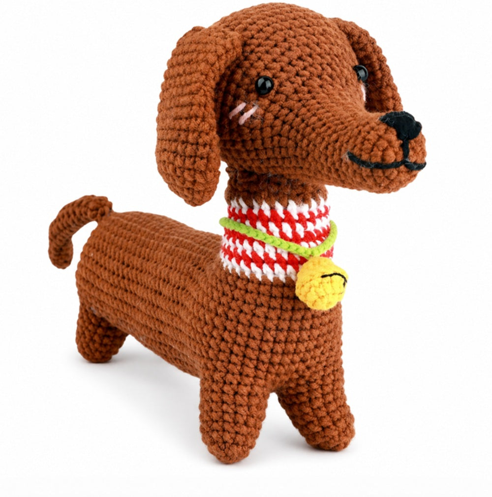 Dachshund Dog Crochet Kit for Beginners with Video Tutorial – TIKA