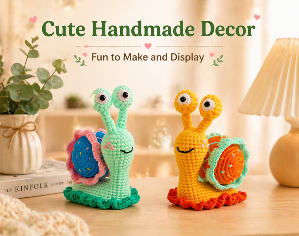 Snail Crochet Kit for Beginners, 2 Pack with Video Tutorial – TIKA