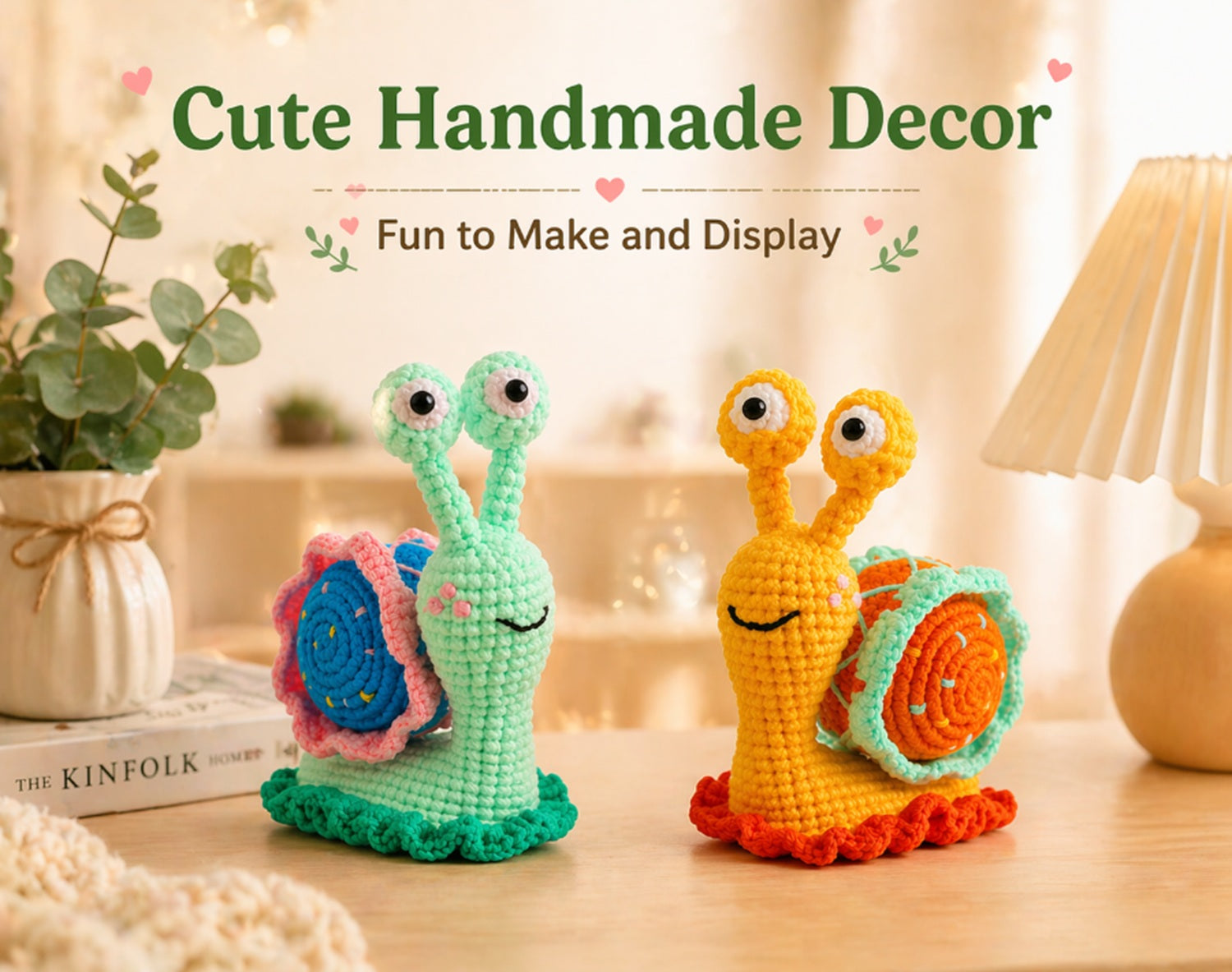 Snail Crochet Kit for Beginners, 2 Pack with Video Tutorial – TIKA
