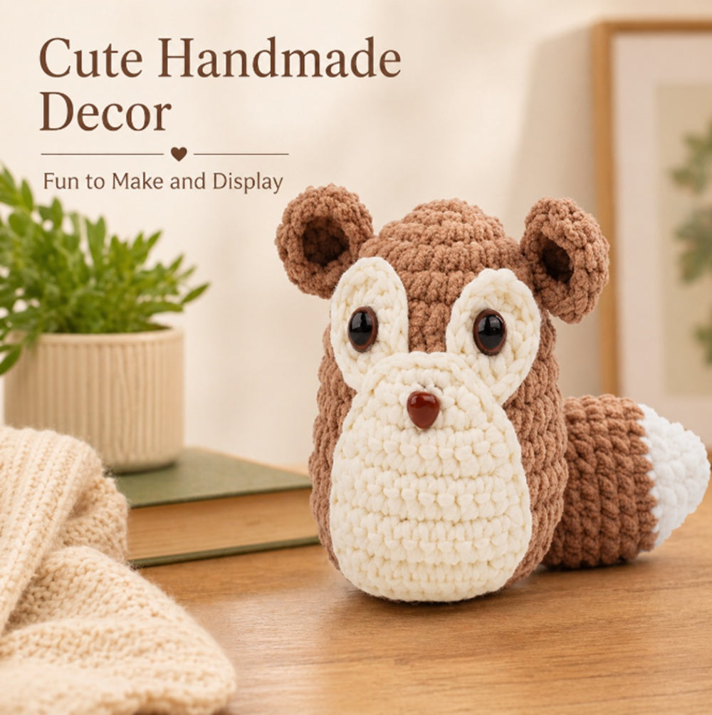 Squirrel Crochet Kit for Beginners with Video Tutorial – TIKA