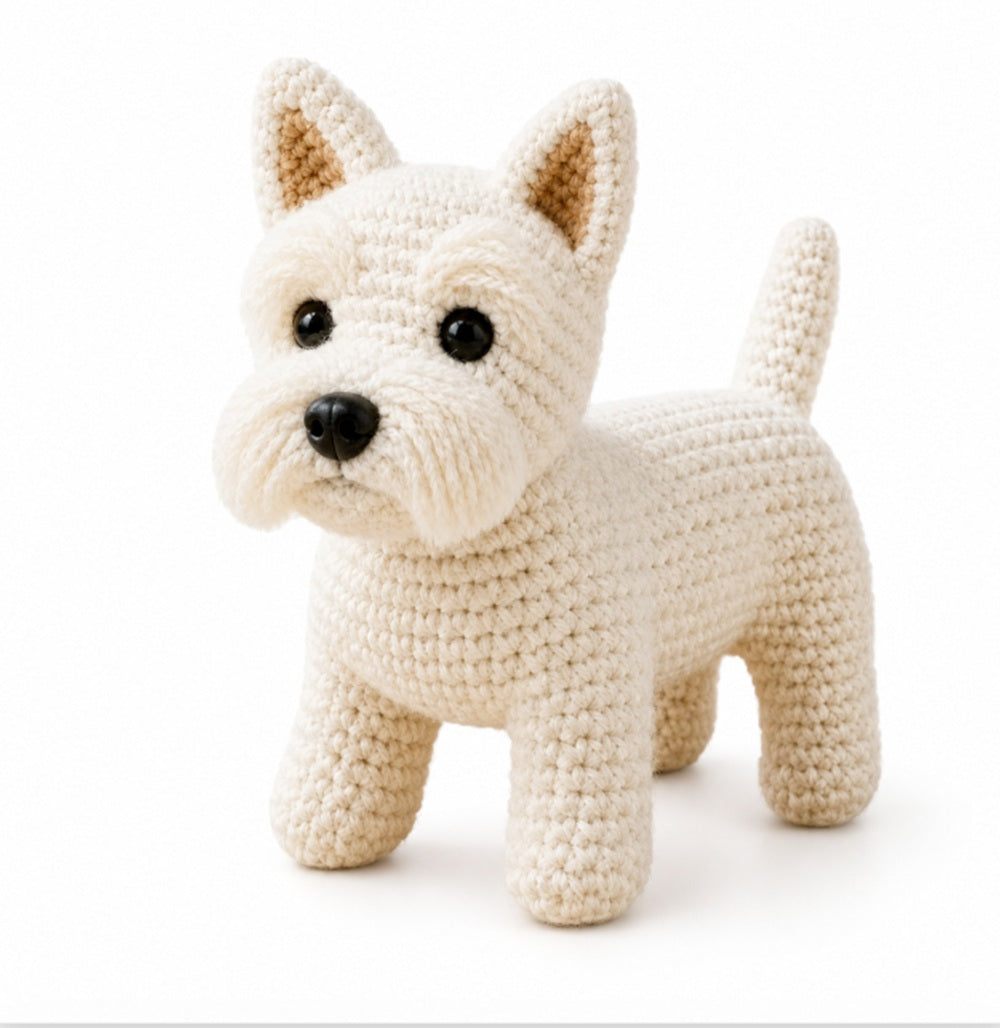 West Highland White Terrier Crochet Kit for Beginners with Video – TIKA