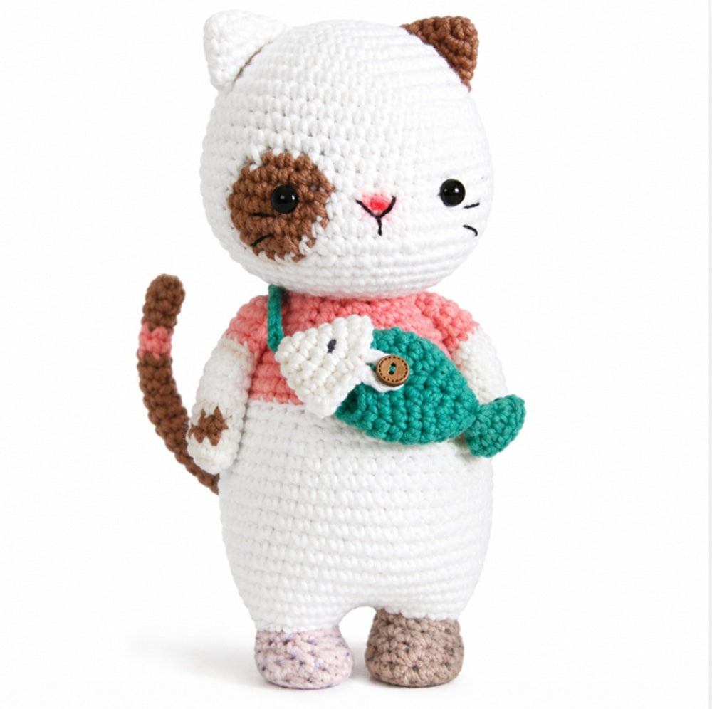 Cat Crochet Kit for Beginners with Video Tutorial – TIKA