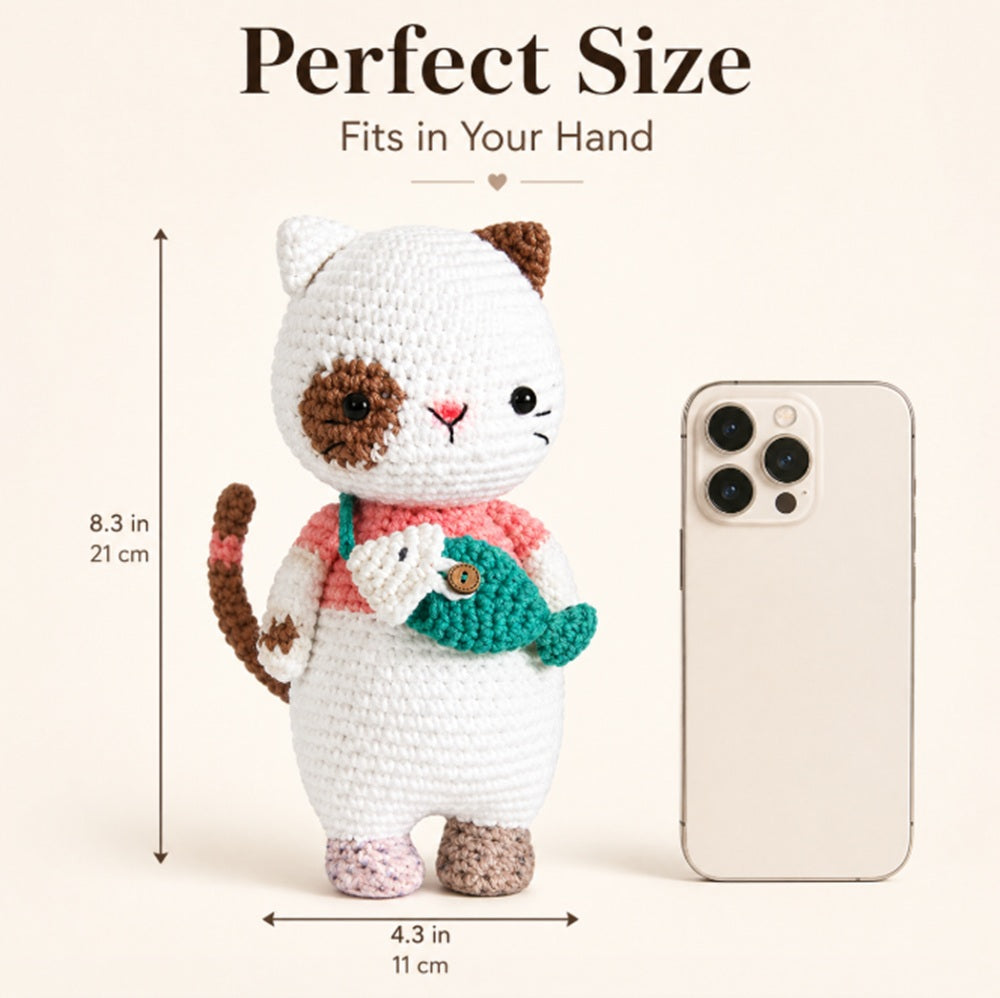 Cat Crochet Kit for Beginners with Video Tutorial – TIKA