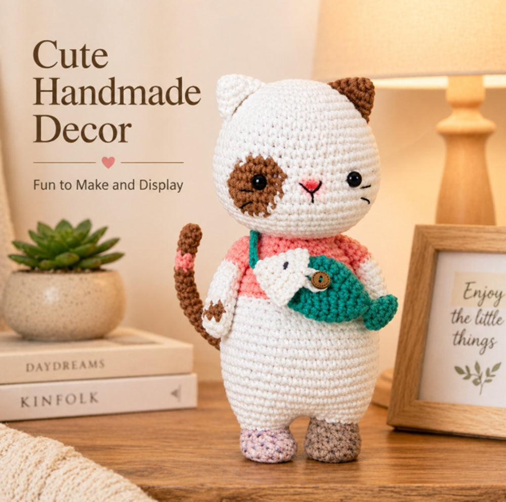 Cat Crochet Kit for Beginners with Video Tutorial – TIKA