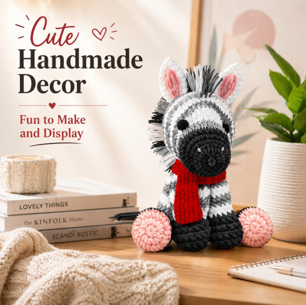 Zebra Crochet Kit for Beginners with Video Tutorial – TIKA