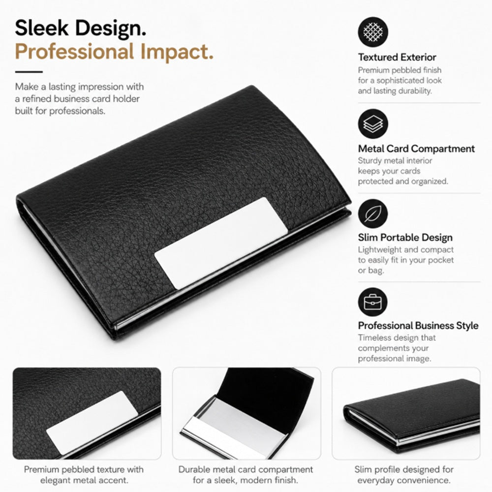 Slim PU Leather Card Holder Wallet | TIKA