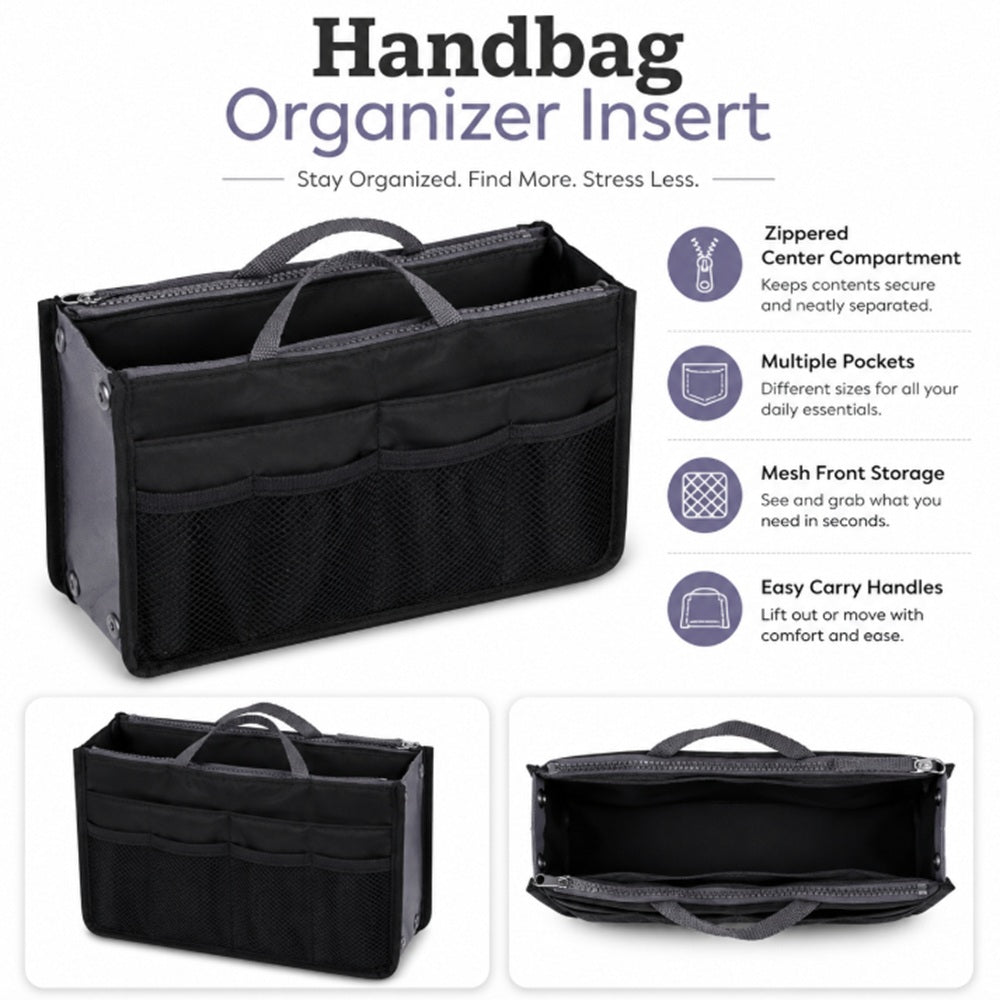 Women's Multi-Pocket Handbag Organizer Insert | TIKA