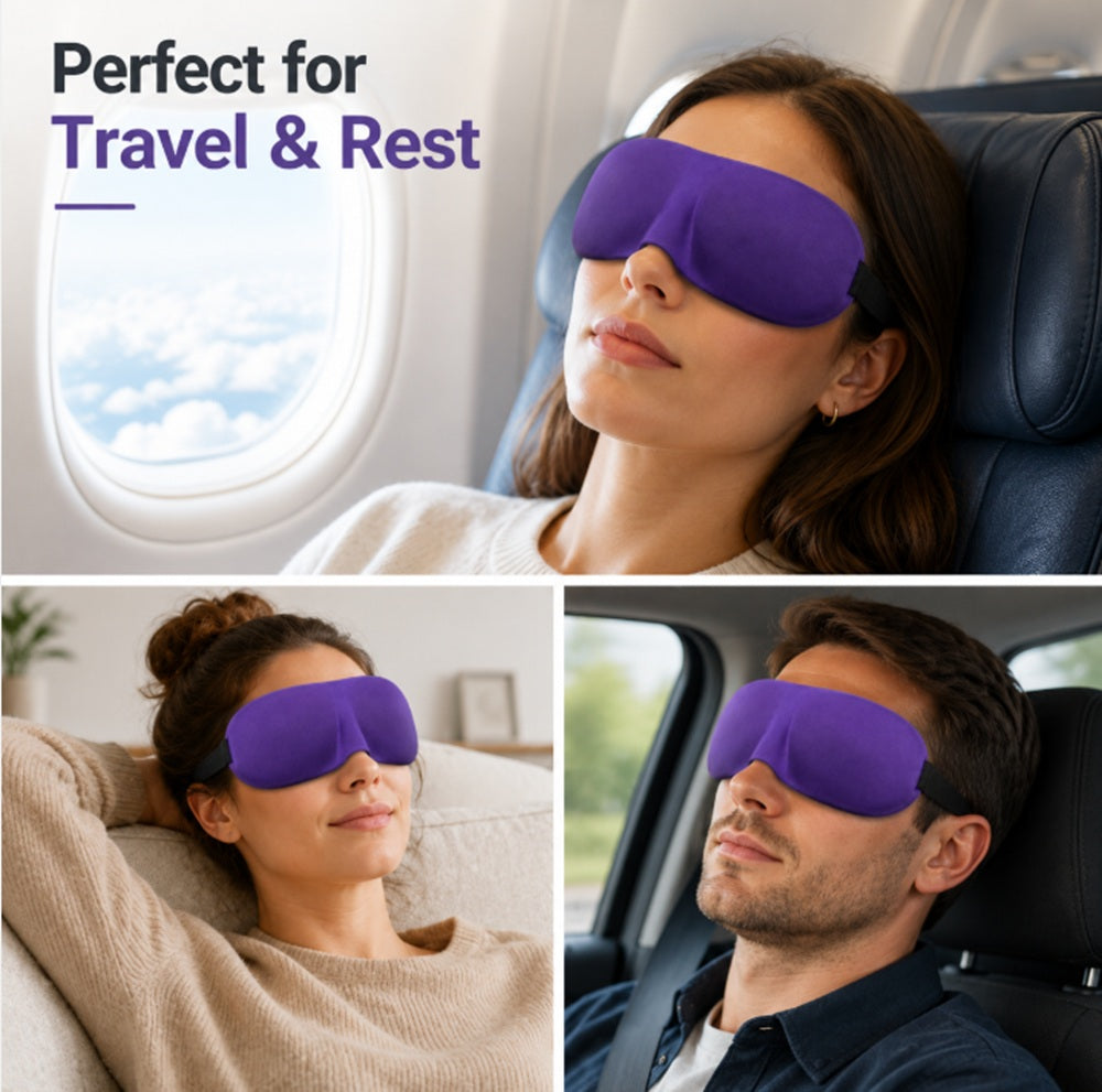 3D Contoured Light-Blocking Sleep Mask | TIKA